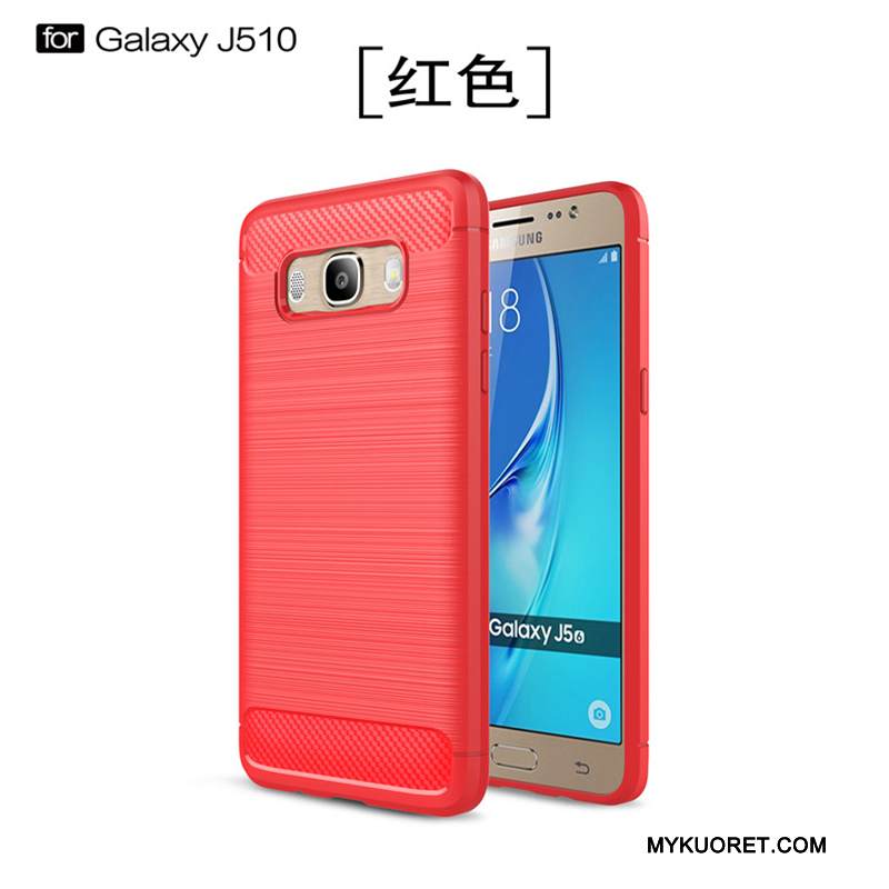 Kuori Samsung Galaxy J5 2016 Silikoni Musta Murtumaton, Kotelo Samsung Galaxy J5 2016 Laukut Puhelimen Kuoret