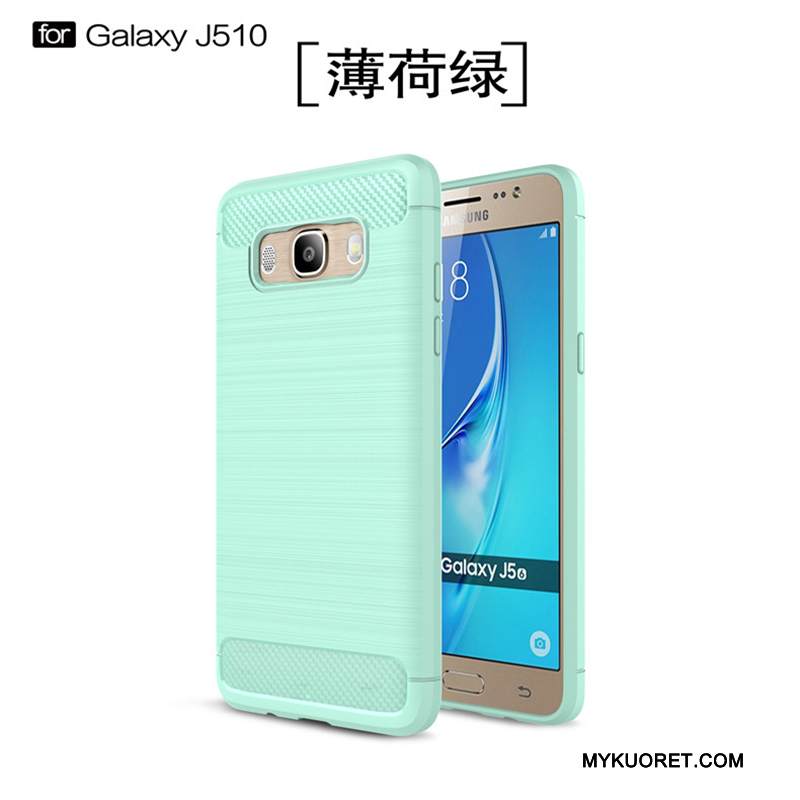 Kuori Samsung Galaxy J5 2016 Silikoni Musta Murtumaton, Kotelo Samsung Galaxy J5 2016 Laukut Puhelimen Kuoret