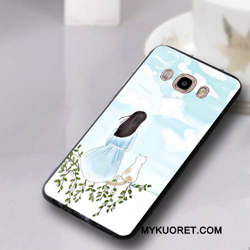 Kuori Samsung Galaxy J5 2016 Silikoni Ripustettavat Koristeet Sininen, Kotelo Samsung Galaxy J5 2016 Pehmeä Neste Murtumaton Trendi