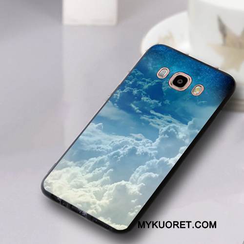 Kuori Samsung Galaxy J5 2016 Silikoni Ripustettavat Koristeet Sininen, Kotelo Samsung Galaxy J5 2016 Pehmeä Neste Murtumaton Trendi