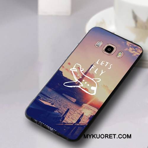 Kuori Samsung Galaxy J5 2016 Silikoni Ripustettavat Koristeet Sininen, Kotelo Samsung Galaxy J5 2016 Pehmeä Neste Murtumaton Trendi