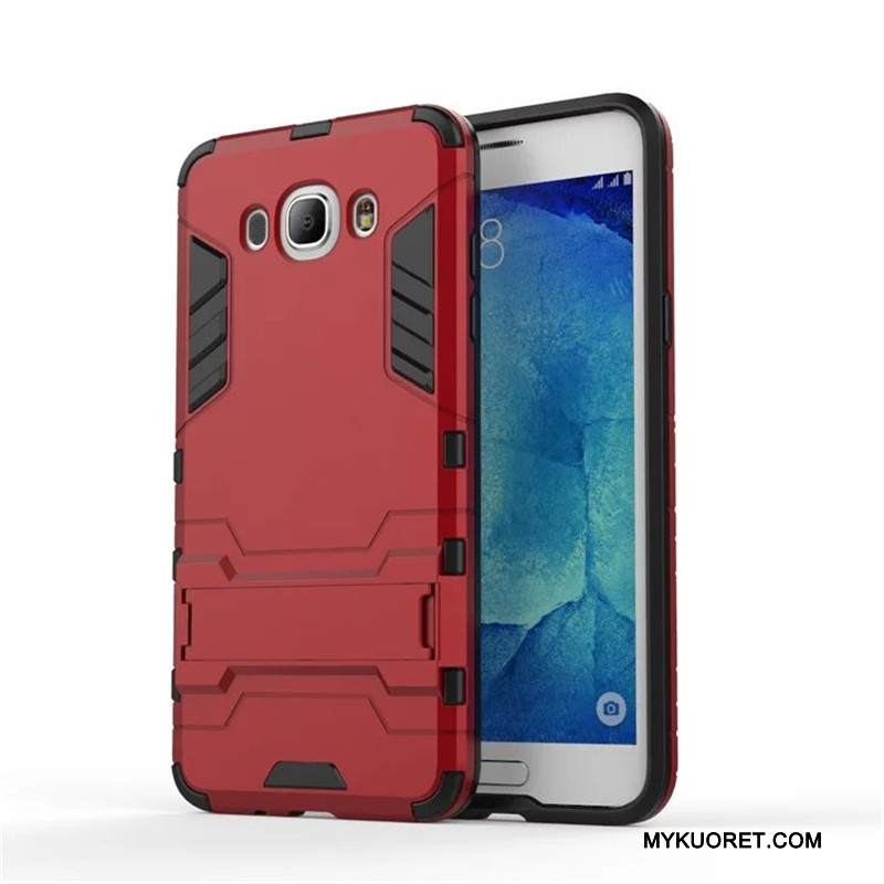 Kuori Samsung Galaxy J5 2016 Suojaus Murtumaton Punainen, Kotelo Samsung Galaxy J5 2016 Kova Puhelimen Kuoret