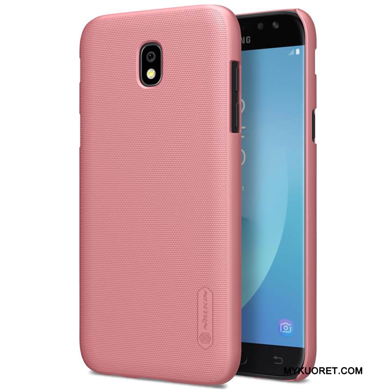 Kuori Samsung Galaxy J5 2017 Kova Kulta, Kotelo Samsung Galaxy J5 2017 Pesty Suede Liukumaton