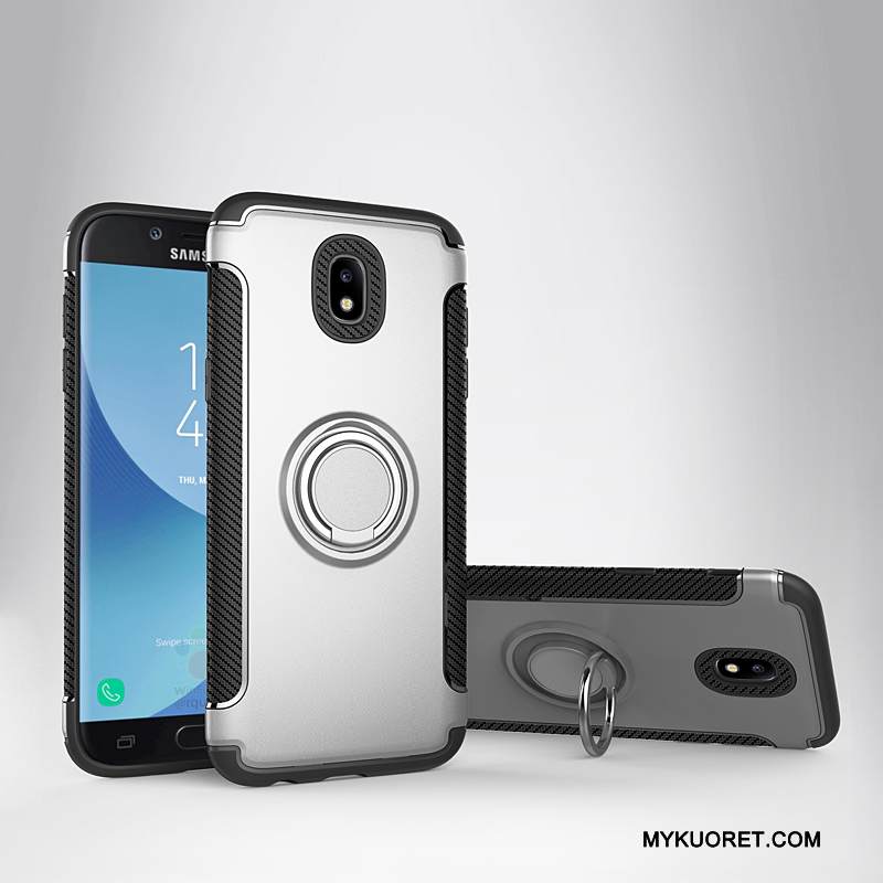 Kuori Samsung Galaxy J5 2017 Nahka Auto Jauhe, Kotelo Samsung Galaxy J5 2017 Suojaus Murtumaton Magneettinen