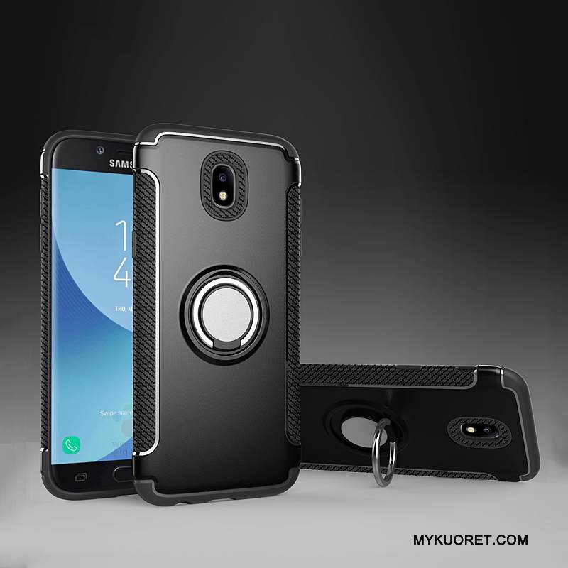 Kuori Samsung Galaxy J5 2017 Nahka Auto Jauhe, Kotelo Samsung Galaxy J5 2017 Suojaus Murtumaton Magneettinen