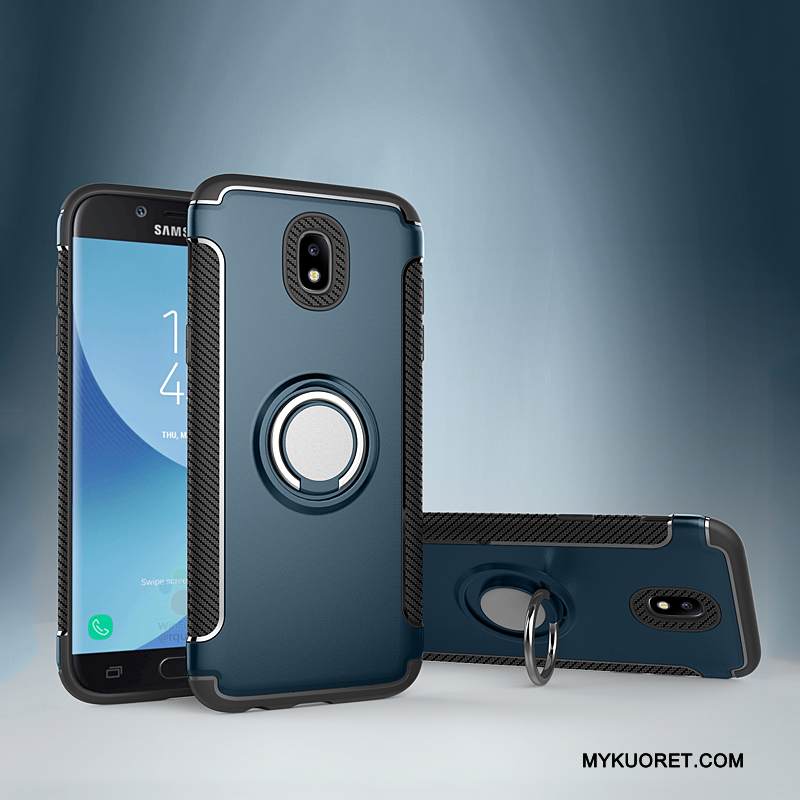 Kuori Samsung Galaxy J5 2017 Nahka Auto Jauhe, Kotelo Samsung Galaxy J5 2017 Suojaus Murtumaton Magneettinen