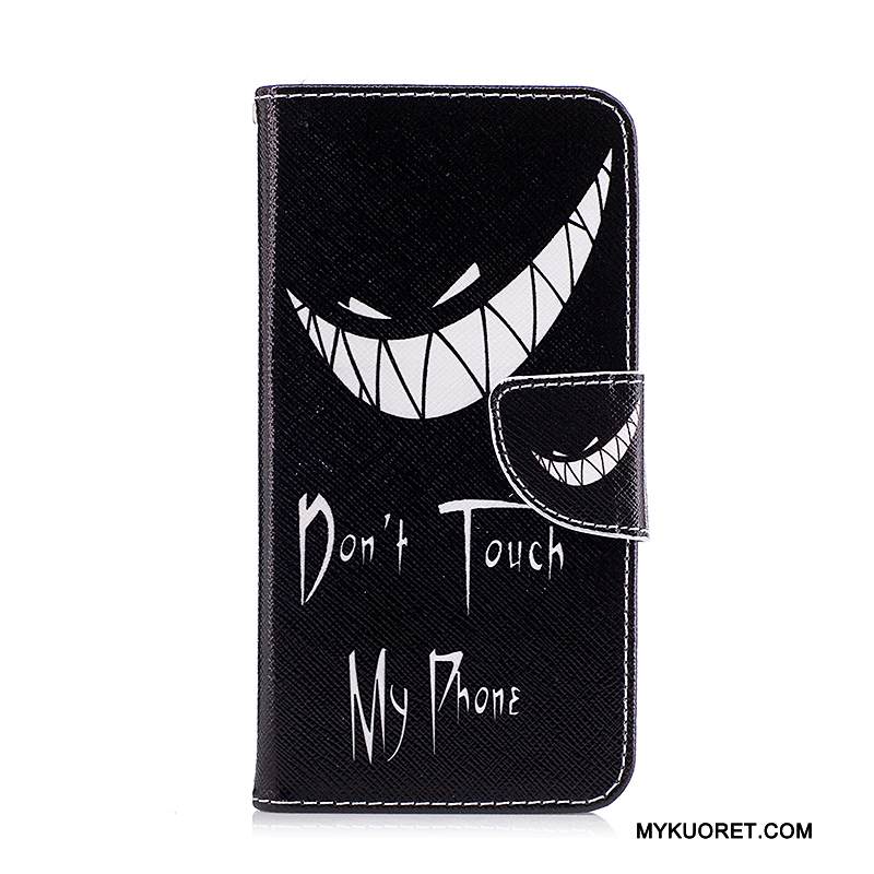 Kuori Samsung Galaxy J5 2017 Nahka Valkoinen Puhelimen Kuoret, Kotelo Samsung Galaxy J5 2017 Sarjakuva