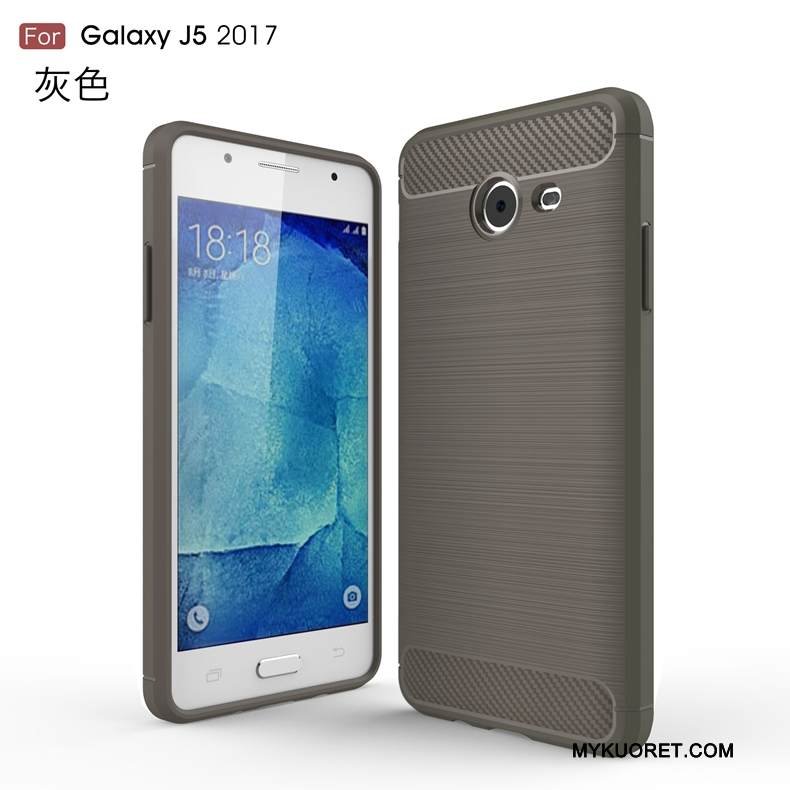 Kuori Samsung Galaxy J5 2017 Pehmeä Neste Johdin Puhelimen Kuoret, Kotelo Samsung Galaxy J5 2017 Suojaus Kuitu Kukkakuvio