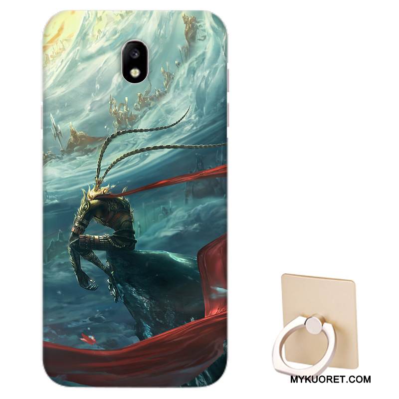 Kuori Samsung Galaxy J5 2017 Tuki Puhelimen Kuoret Malli, Kotelo Samsung Galaxy J5 2017 Suojaus Eurooppa Musta