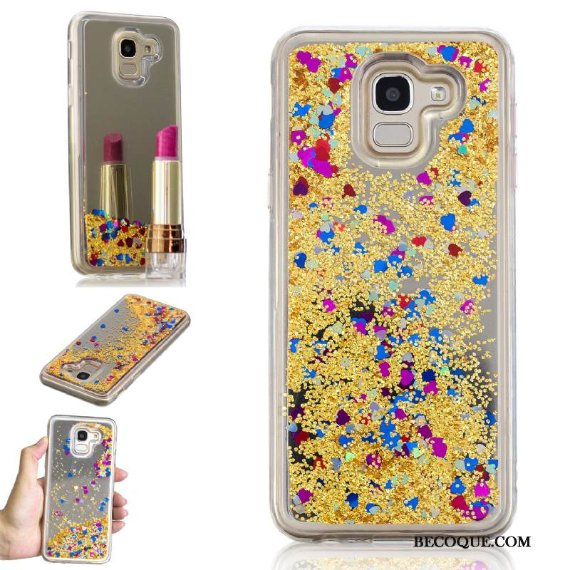 Kuori Samsung Galaxy J6 Laukut Peili Violetti, Kotelo Samsung Galaxy J6 Suojaus Puhelimen Kuoret Pinnoitus