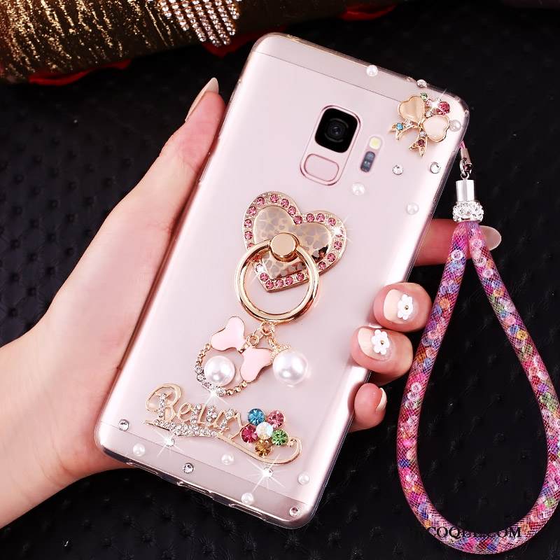 Kuori Samsung Galaxy J6 Rhinestone Inlay Kulta Puhelimen Kuoret, Kotelo Samsung Galaxy J6 Suojaus Niitti Rengas