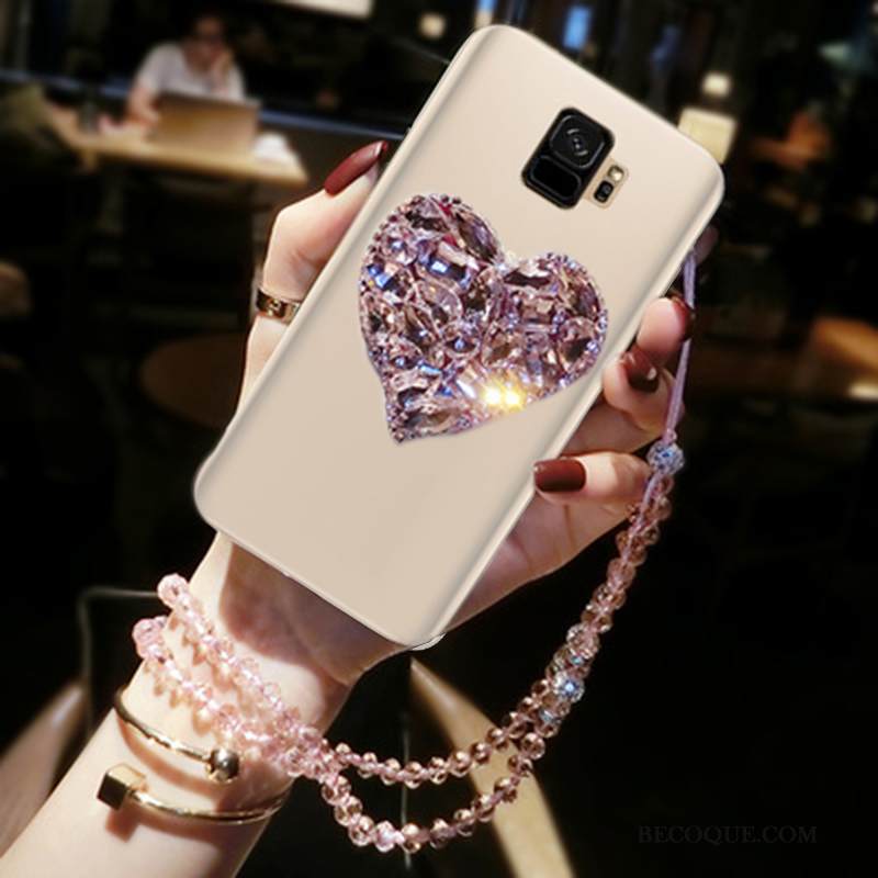 Kuori Samsung Galaxy J6 Strassi Kulta Trendi, Kotelo Samsung Galaxy J6 Suojaus Murtumaton Ripustettavat Koristeet