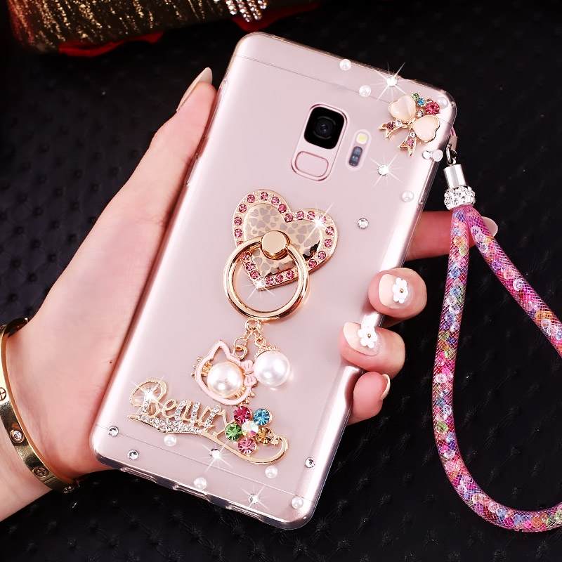 Kuori Samsung Galaxy J6 Strassi Puhelimen Kuoret Ripustettavat Koristeet, Kotelo Samsung Galaxy J6 Tuki Kulta Trendi