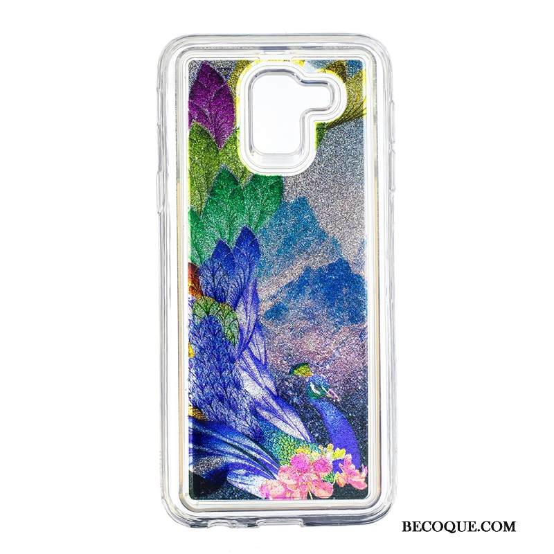 Kuori Samsung Galaxy J6 Suojaus Juoksuhiekka Violetti, Kotelo Samsung Galaxy J6 Jauhe Puhelimen Kuoret