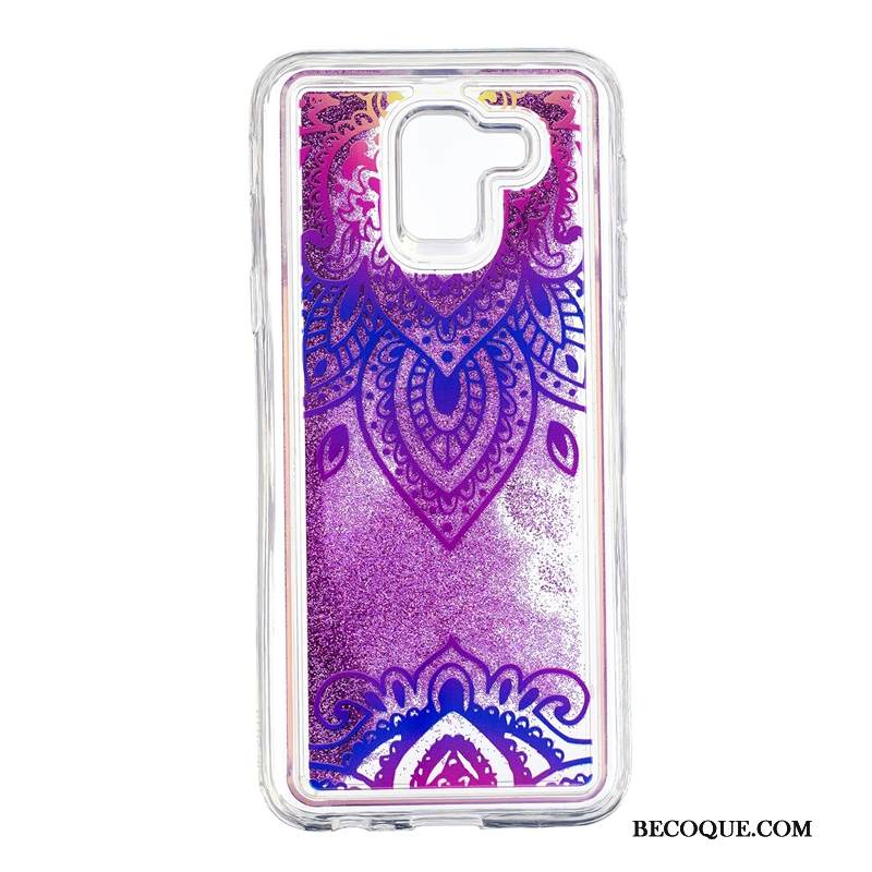 Kuori Samsung Galaxy J6 Suojaus Juoksuhiekka Violetti, Kotelo Samsung Galaxy J6 Jauhe Puhelimen Kuoret