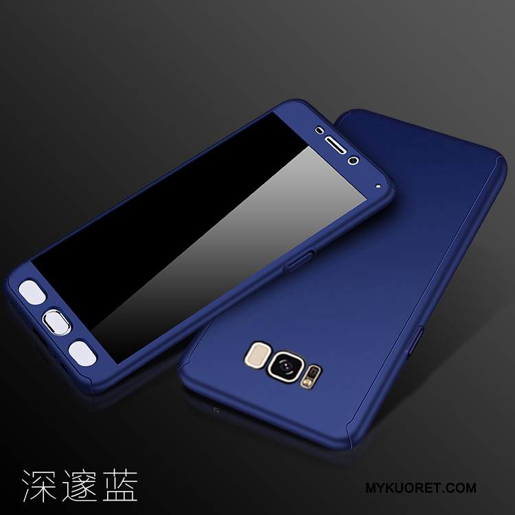 Kuori Samsung Galaxy J7 2015 Laukut Sininen Puhelimen Kuoret, Kotelo Samsung Galaxy J7 2015 Suojaus Murtumaton Pesty Suede