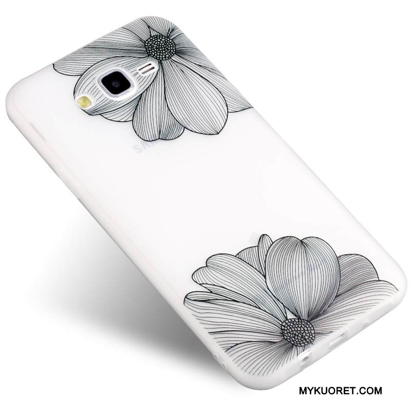 Kuori Samsung Galaxy J7 2015 Laukut Trendi Puhelimen Kuoret, Kotelo Samsung Galaxy J7 2015 Silikoni Pesty Suede Murtumaton