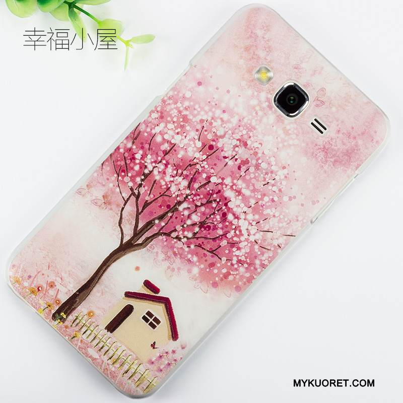 Kuori Samsung Galaxy J7 2015 Maalaus Puhelimen Kuoret Sininen, Kotelo Samsung Galaxy J7 2015 Kohokuviointi