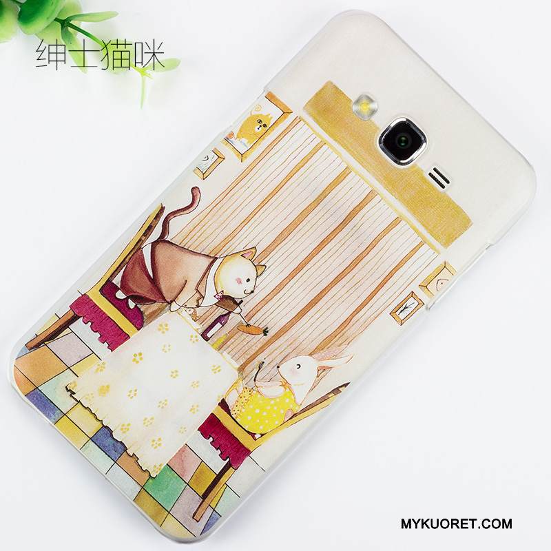 Kuori Samsung Galaxy J7 2015 Maalaus Puhelimen Kuoret Sininen, Kotelo Samsung Galaxy J7 2015 Kohokuviointi