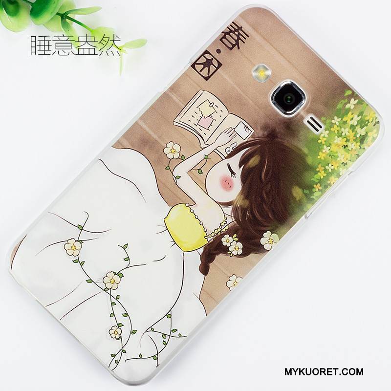 Kuori Samsung Galaxy J7 2015 Maalaus Puhelimen Kuoret Sininen, Kotelo Samsung Galaxy J7 2015 Kohokuviointi