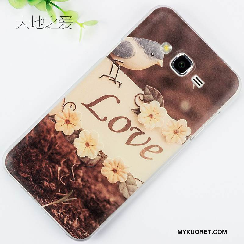 Kuori Samsung Galaxy J7 2015 Maalaus Puhelimen Kuoret Sininen, Kotelo Samsung Galaxy J7 2015 Kohokuviointi