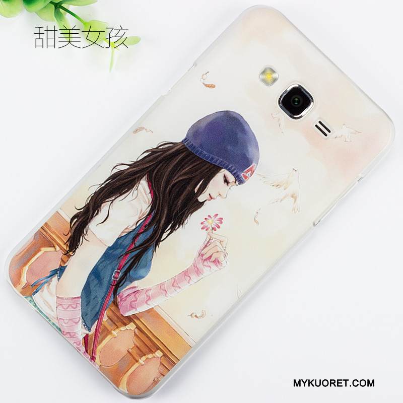 Kuori Samsung Galaxy J7 2015 Maalaus Puhelimen Kuoret Sininen, Kotelo Samsung Galaxy J7 2015 Kohokuviointi