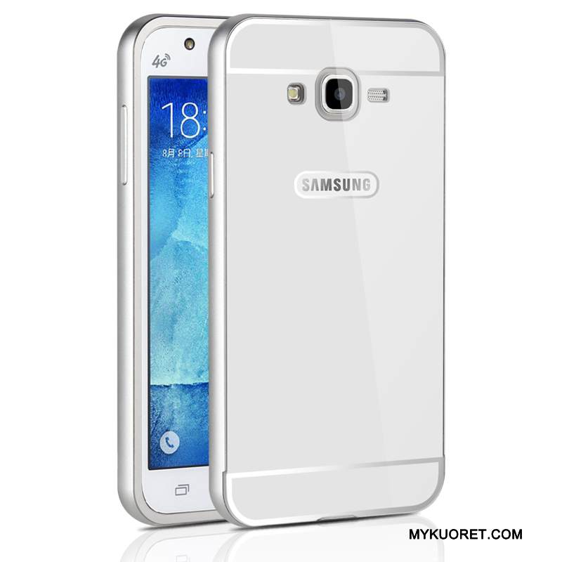 Kuori Samsung Galaxy J7 2015 Metalli Kehys Puhelimen Kuoret, Kotelo Samsung Galaxy J7 2015 Suojaus Kova Ohut