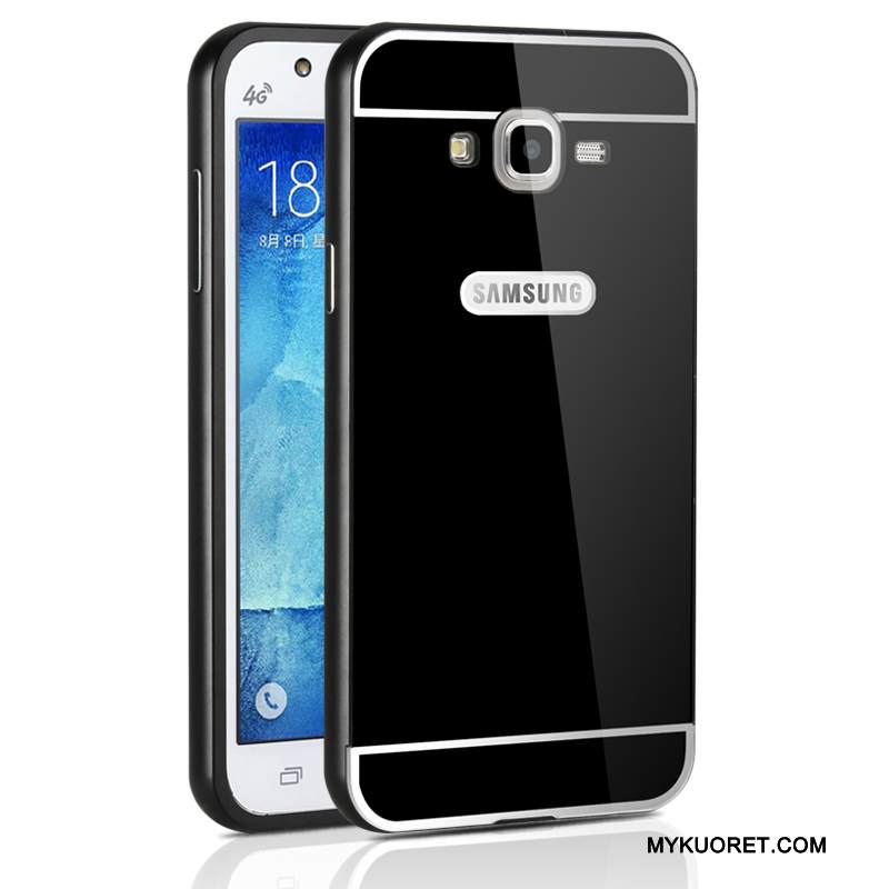 Kuori Samsung Galaxy J7 2015 Metalli Kehys Puhelimen Kuoret, Kotelo Samsung Galaxy J7 2015 Suojaus Kova Ohut