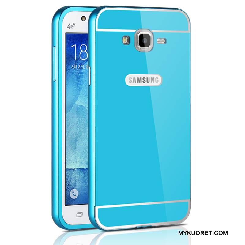 Kuori Samsung Galaxy J7 2015 Metalli Kehys Puhelimen Kuoret, Kotelo Samsung Galaxy J7 2015 Suojaus Kova Ohut