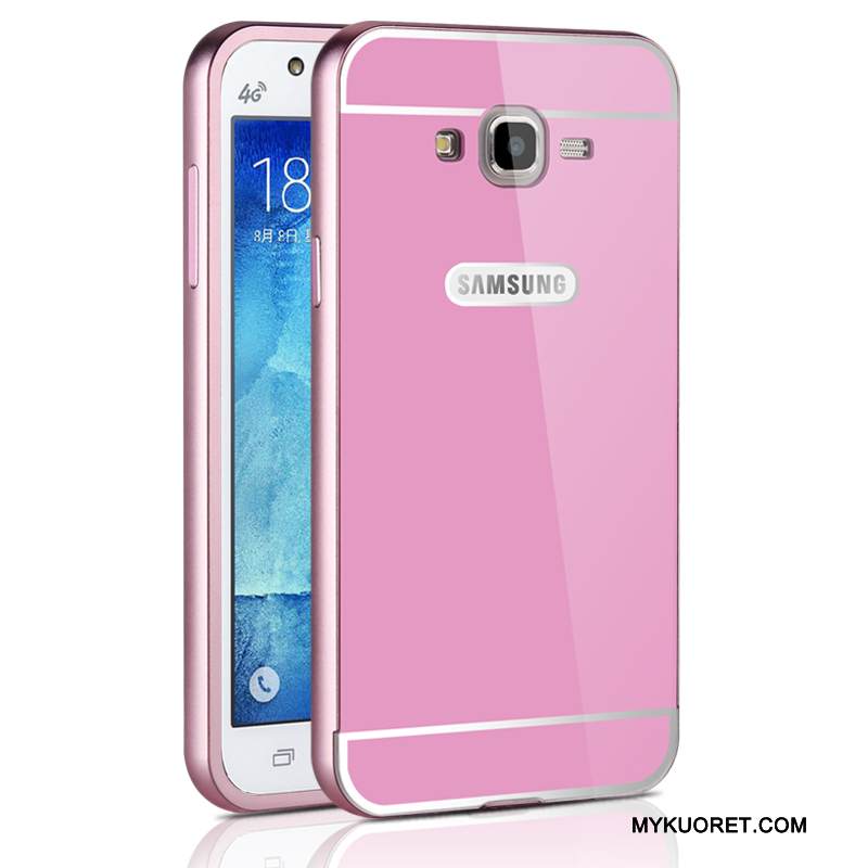 Kuori Samsung Galaxy J7 2015 Metalli Kehys Puhelimen Kuoret, Kotelo Samsung Galaxy J7 2015 Suojaus Kova Ohut