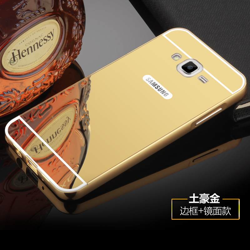 Kuori Samsung Galaxy J7 2015 Metalli Kehys Puhelimen Kuoret, Kotelo Samsung Galaxy J7 2015 Suojaus Kova Ohut