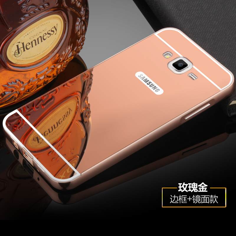 Kuori Samsung Galaxy J7 2015 Metalli Kehys Puhelimen Kuoret, Kotelo Samsung Galaxy J7 2015 Suojaus Kova Ohut