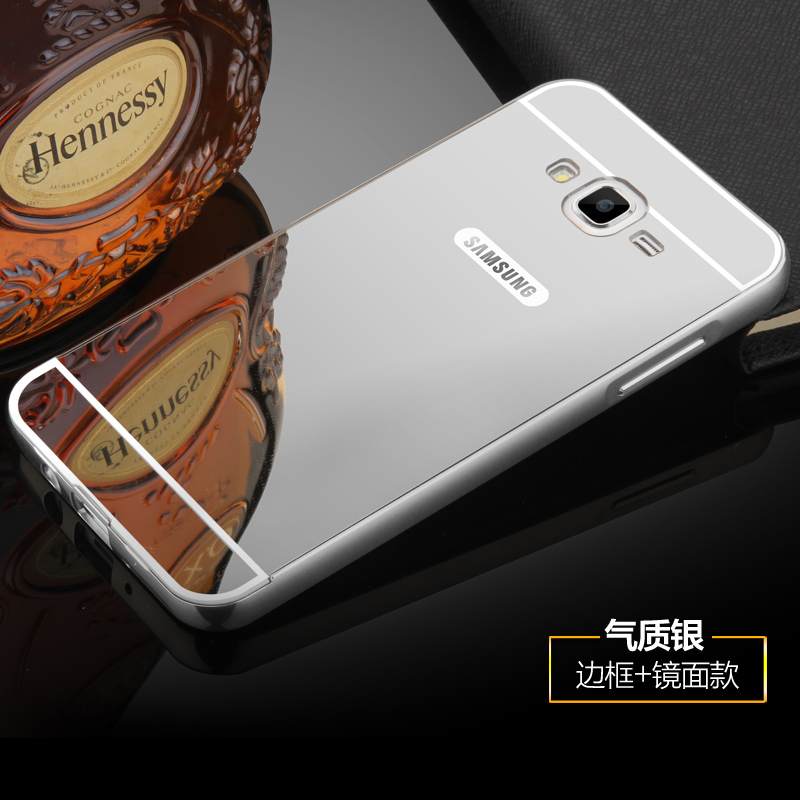 Kuori Samsung Galaxy J7 2015 Metalli Takakansi Kehys, Kotelo Samsung Galaxy J7 2015 Kova Puhelimen Kuoret