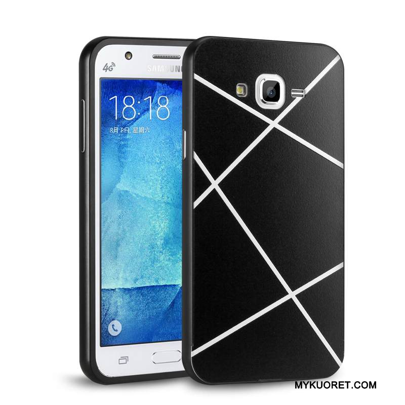 Kuori Samsung Galaxy J7 2015 Metalli Takakansi Kehys, Kotelo Samsung Galaxy J7 2015 Kova Puhelimen Kuoret