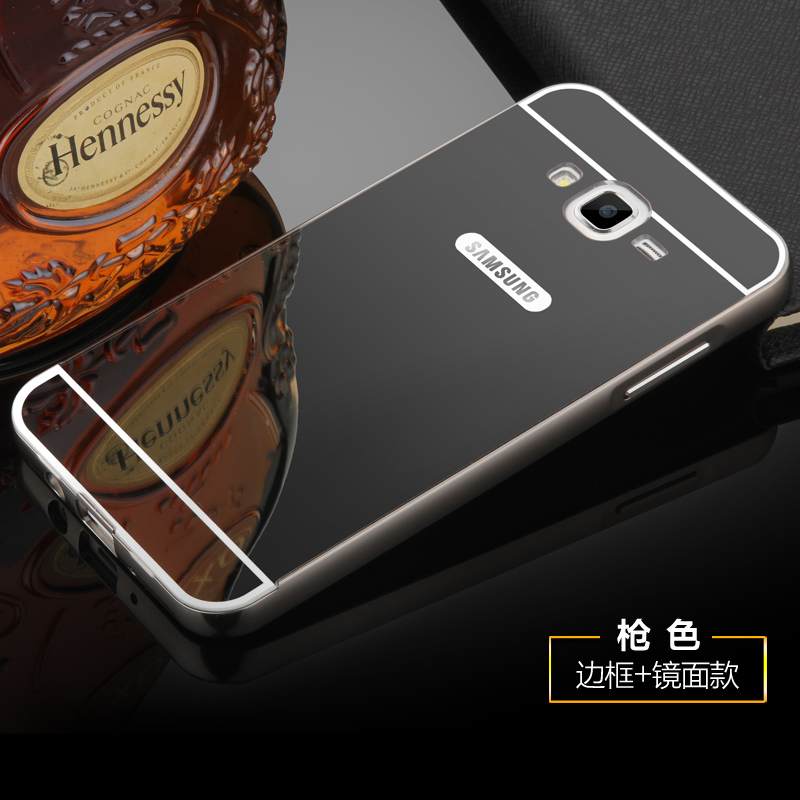 Kuori Samsung Galaxy J7 2015 Metalli Takakansi Kehys, Kotelo Samsung Galaxy J7 2015 Kova Puhelimen Kuoret