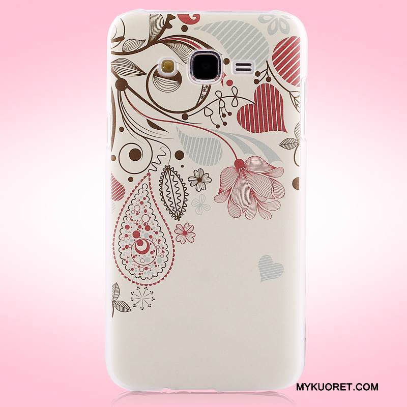 Kuori Samsung Galaxy J7 2015 Monivärinen Trendi Puhelimen Kuoret, Kotelo Samsung Galaxy J7 2015 Suojaus Pesty Suede Ohut