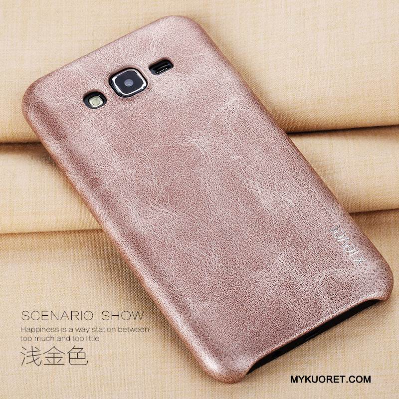 Kuori Samsung Galaxy J7 2015 Nahka Liiketoiminta Ultra, Kotelo Samsung Galaxy J7 2015 Suojaus Puhelimen Kuoret Murtumaton