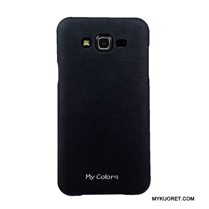 Kuori Samsung Galaxy J7 2015 Nahka Puhelimen Kuoret Liiketoiminta, Kotelo Samsung Galaxy J7 2015 Pehmeä Neste Sininen