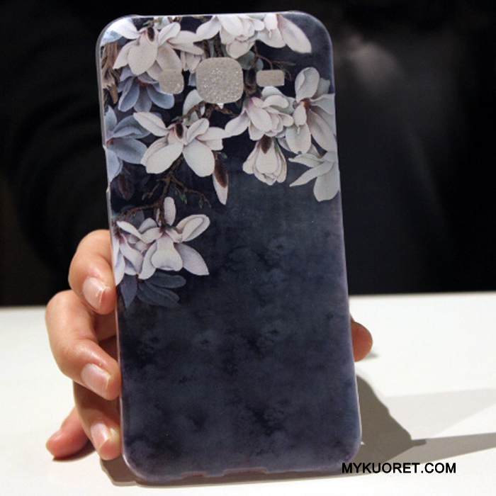 Kuori Samsung Galaxy J7 2015 Pehmeä Neste Murtumaton Puhelimen Kuoret, Kotelo Samsung Galaxy J7 2015 Silikoni Tummansininen