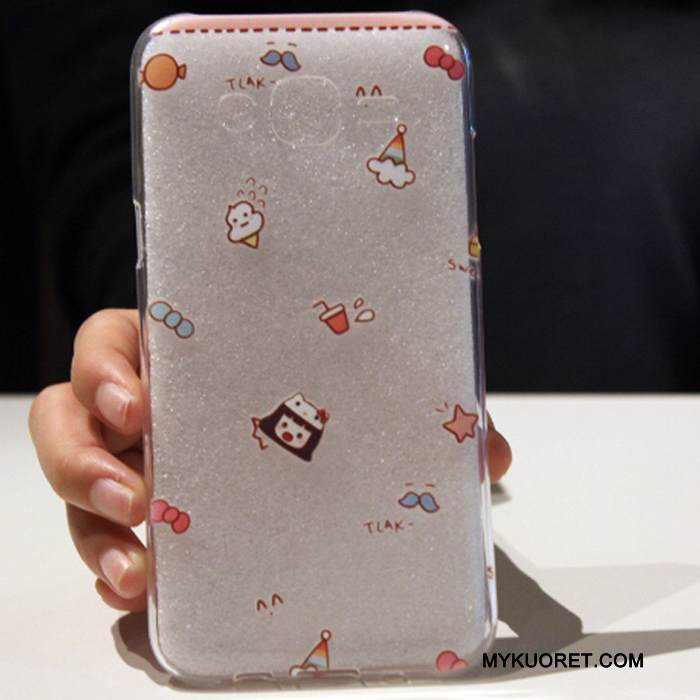 Kuori Samsung Galaxy J7 2015 Pehmeä Neste Murtumaton Puhelimen Kuoret, Kotelo Samsung Galaxy J7 2015 Silikoni Tummansininen