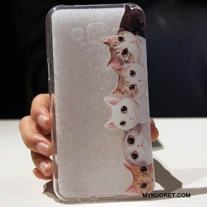 Kuori Samsung Galaxy J7 2015 Pehmeä Neste Murtumaton Puhelimen Kuoret, Kotelo Samsung Galaxy J7 2015 Silikoni Tummansininen