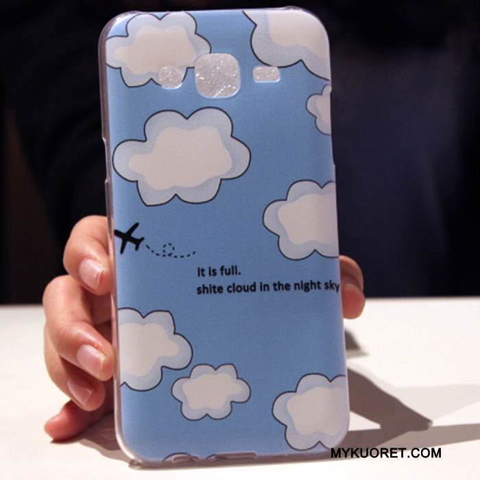 Kuori Samsung Galaxy J7 2015 Pehmeä Neste Murtumaton Puhelimen Kuoret, Kotelo Samsung Galaxy J7 2015 Silikoni Tummansininen