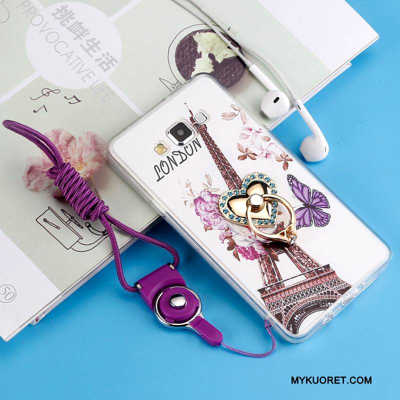 Kuori Samsung Galaxy J7 2015 Pehmeä Neste Puhelimen Kuoret Violetti, Kotelo Samsung Galaxy J7 2015 Silikoni Murtumaton