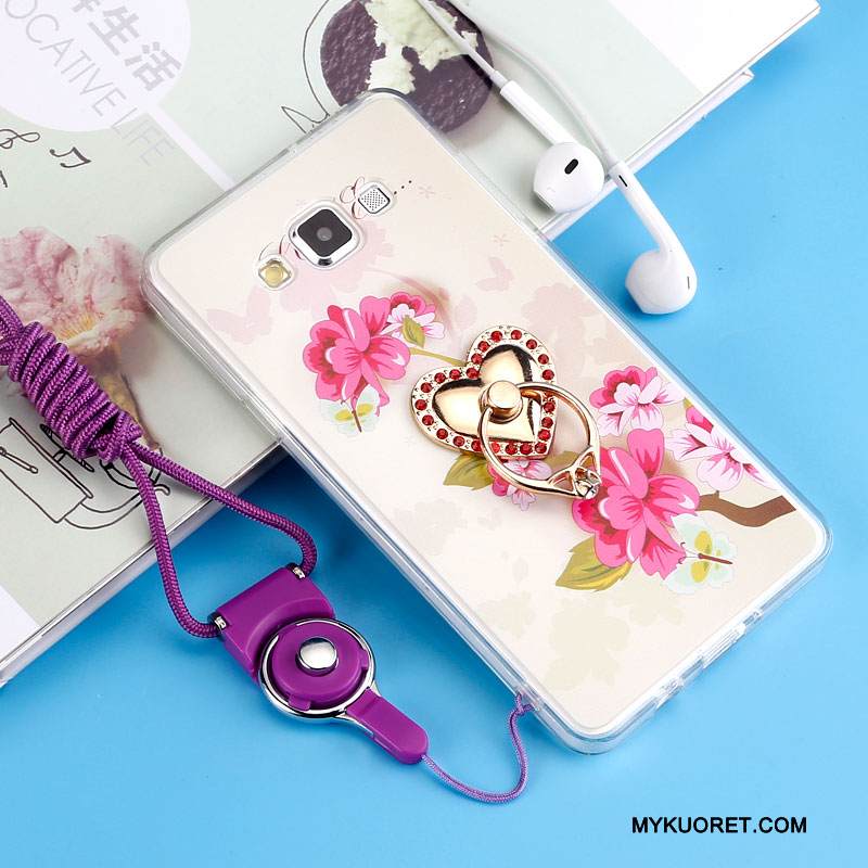 Kuori Samsung Galaxy J7 2015 Pehmeä Neste Puhelimen Kuoret Violetti, Kotelo Samsung Galaxy J7 2015 Silikoni Murtumaton