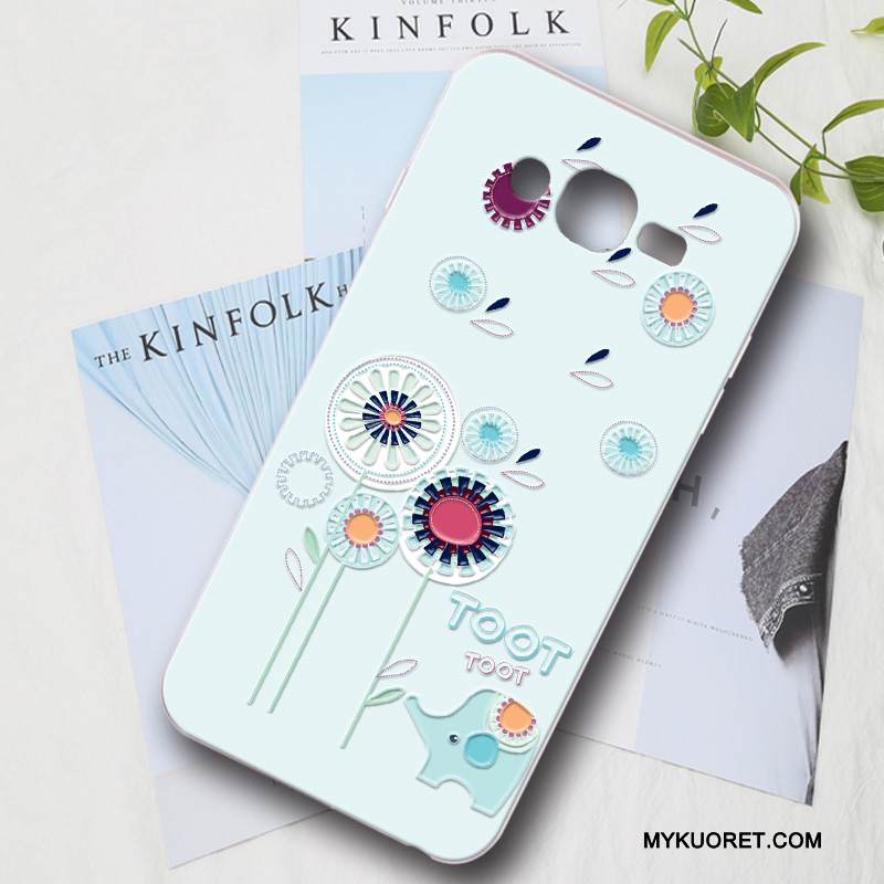 Kuori Samsung Galaxy J7 2015 Silikoni Persoonallisuus Jauhe, Kotelo Samsung Galaxy J7 2015 Suojaus Puhelimen Kuoret Kova