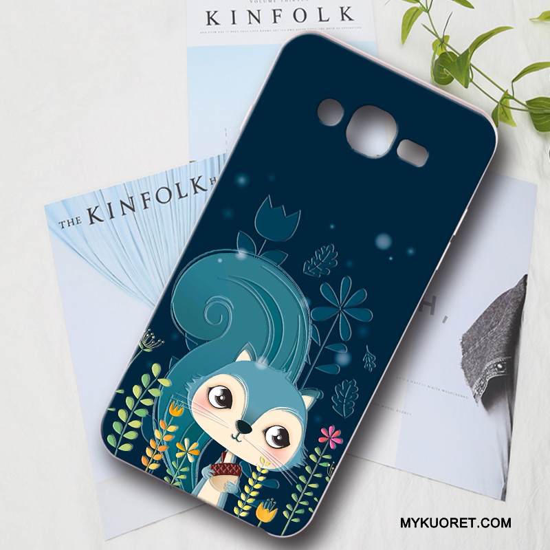 Kuori Samsung Galaxy J7 2015 Silikoni Persoonallisuus Jauhe, Kotelo Samsung Galaxy J7 2015 Suojaus Puhelimen Kuoret Kova