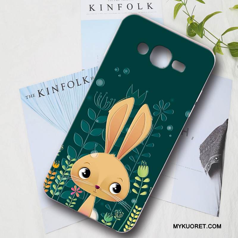 Kuori Samsung Galaxy J7 2015 Silikoni Persoonallisuus Jauhe, Kotelo Samsung Galaxy J7 2015 Suojaus Puhelimen Kuoret Kova