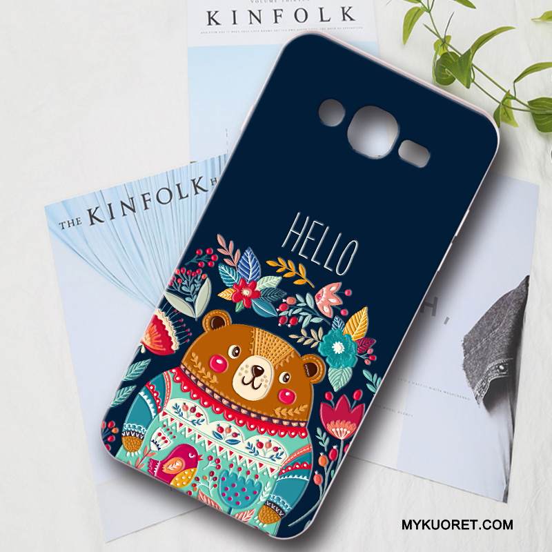 Kuori Samsung Galaxy J7 2015 Silikoni Persoonallisuus Jauhe, Kotelo Samsung Galaxy J7 2015 Suojaus Puhelimen Kuoret Kova