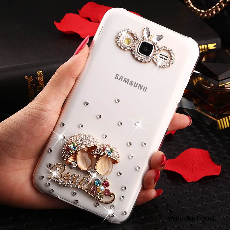 Kuori Samsung Galaxy J7 2015 Strassi Trendi Läpinäkyvä, Kotelo Samsung Galaxy J7 2015 Suojaus Puhelimen Kuoret Murtumaton