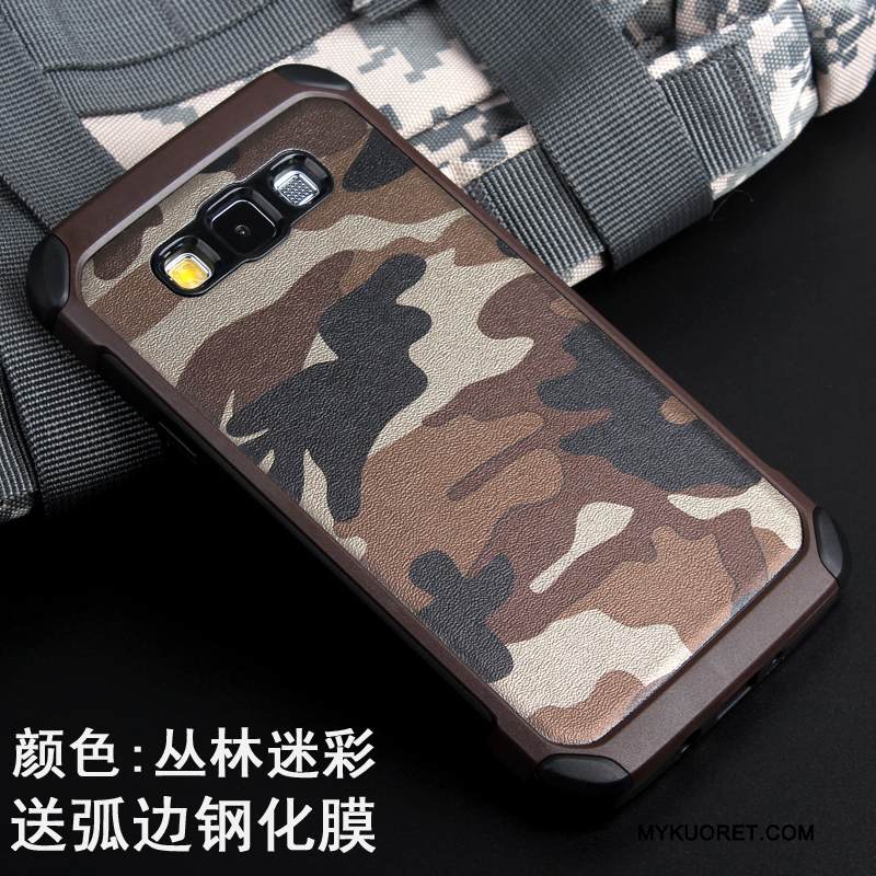 Kuori Samsung Galaxy J7 2015 Suojaus Persoonallisuus Vihreä, Kotelo Samsung Galaxy J7 2015 Luova Puhelimen Kuoret Naamiointi